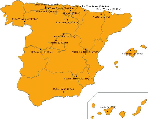 17 Cumbres La Montana Mas Alta De Cada Comunidad Autonoma De Espana